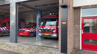 Uitruk 163033 amp 163086 Brandweer Reeuwijk [upl. by Yaffit]