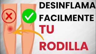 🦵 DESINFLAMA y elimina el LÍQUIDO de tu RODILLA haciendo esta rutina de ejercicios FÁCILES [upl. by Anairad]