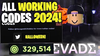 NEW ALL WORKING CODES FOR EVADE IN 2024 ROBLOX EVADE CODES [upl. by Aiblis]