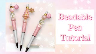 Beaded Pen Tutorial [upl. by Carolan813]