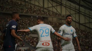 Olympique de Marseille vs PSG Campeonato Francês 2425 FC 24 [upl. by Lletram]