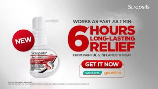 NEW Strepsils Max Pro Spray relieves painful amp inflamed throat for up to 6 hours of relief SG [upl. by Rex]