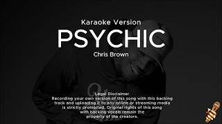 Chris Brown  Psychic Karaoke Version ft Jack Harlow [upl. by Nomelihp]