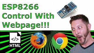 Local Webpage Control of the ESP8266 [upl. by Enelrats]