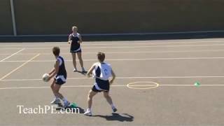 Netball  Attacking Movement  The Full Turn [upl. by Dobbins677]