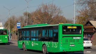 АлматыYutong ZК6118HGA QazTehna 2022 гв 119 маршрут ГРНЗ355 DJ 02 [upl. by Reis]