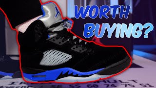 Good Bricks  Air Jordan 5 Retro Racer Blue ReviewOnFeet [upl. by Eyllom687]