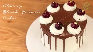 체리 포레누아 케이크 Cherry Black Forest Cake [upl. by Trinette]