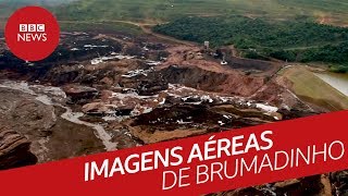 Imagens aéreas da tragédia em Brumadinho [upl. by Nesilla]