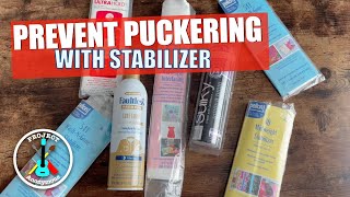 Tips to Prevent Puckering on Embroidery Using Stabilizer [upl. by Annerb]