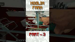 Hoglin Farm New Problem  Minecraft pe hindi minecraft mcpe gaming minecraft [upl. by Cynthie]