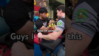 Arm wrestling champion🏆Thailand🇹🇭 arm wrestle💪🆚💪reaction shots funny [upl. by Leonard]