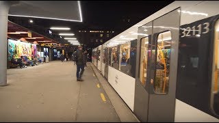 Norway Oslo subway ride from Majorstuen to Carl Berners Plass [upl. by Aivatnuahs]