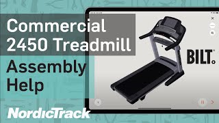 Commercial 2450 Treadmill NTL172210 How to Assemble [upl. by Monie]