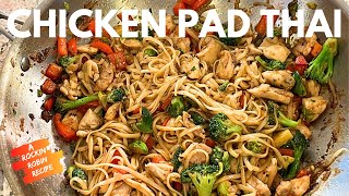 🍜 Irresistible Chicken Pad Thai Noodle StirFry  Homemade Pad Thaiquot [upl. by Ewald]