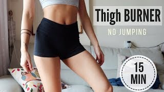 15 min BURN THIGH FAT WORKOUT NO JUMPING TO SLIM INNER THIGHS amp LEGS [upl. by Eira]