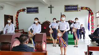 Corps Cadet Timbrel Display  Christmas Song The Salvation Army Zemabawk Corps [upl. by Deibel934]