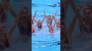 Watch Team France perform their acrobatic routine ArtisticSwimming shorts teamfrance [upl. by Kosiur951]