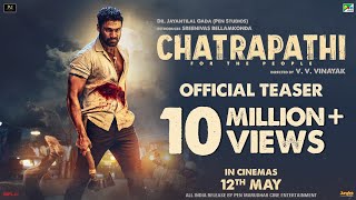 Chatrapathi  Official Teaser  Bellamkonda Sai Sreenivas  Pen Studios  In Cinemas 12 May 2023 [upl. by Airbma987]