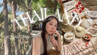 Traveling to Thailand🇹🇭  Chiang Mai markets trying street food places to visit solo travel vlog [upl. by Inwat550]