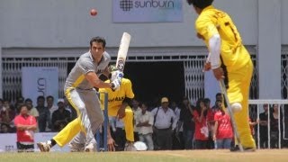 Salman Khan At Charity Cricket Match [upl. by Domineca219]