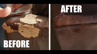 How To Fix Peeling Leather  Bonded  Blended Quick amp Easy [upl. by Baruch]