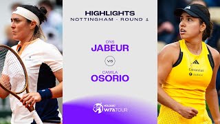 Ons Jabeur vs Camila Osorio  2024 Nottingham Round 1  WTA Match Highlights [upl. by Ahsennek]