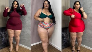 Plus size women  Try On Haul  Ideas for you swimwear [upl. by Rahab]