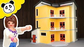 Playmobil Familie  Das NEUE große Wohnhaus  Spielzeug auspacken amp spielen  Pandido TV [upl. by Eenwat]