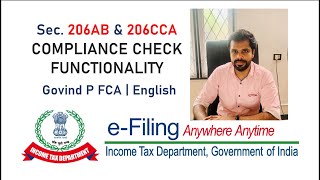 Compliance check functionality for Sec 206AB and 206CCA English [upl. by Edmunda29]