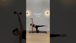 FULL BODY POWER PILATES WITH WEIGHTS IS UP NOW 🤍 pilates pilatesworkout pilatesfit homeworkout [upl. by Eileen]