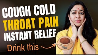 Miracle drink to cure Cold cough blocked nose Throat Pain Congestion instantly at Home [upl. by Htiderem]