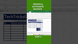 Design and Automate Invoice in Excel Part 3  TechTricksGh [upl. by Flemming]