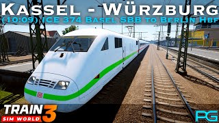 Train Sim World 3  Schnellfahstrecke Kassel  Würzburg  1009 ICE 374 Bassel SBB to Berlin Hbf [upl. by Danczyk593]