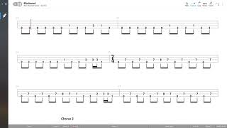 Metallica  Blackened BASS TAB PLAY ALONG [upl. by Aryam]