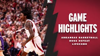 Highlights Arkansas Razorbacks Defeat Lipscomb  RAZORBACK BASKETBALL [upl. by Nolad]