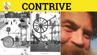 🔵 Contrive Contrived Contrivance  Contrive Meaning  Contrive Examples  GRE 3500 Vocabulary [upl. by Nhepets]