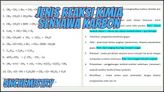 Menentukan Jenis Reaksi Kimia Senyawa Karbon [upl. by Beattie]