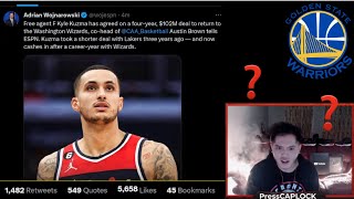 Live Reaction to Kyle Kuzma resigning with Washington Wizards for 4 Years 102M [upl. by Namad]