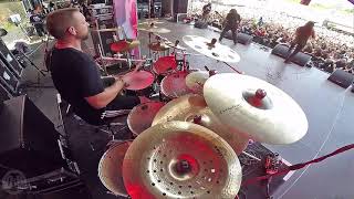 CRYPTOPSYBenedictine ConvulsionsFlo MounierLive in Brutal Assault 2017 Drum Cam [upl. by Sualk]