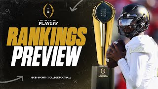 College Football Playoff Rankings PREVIEW Path for Colorado Where will Georgia end up [upl. by Casi]