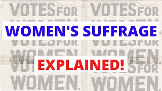 Suffragettes vs Suffragists Millicent Fawcett Emmeline Pankhurst amp Womens Suffrage Explained [upl. by Hadihahs]