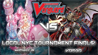 92624 NYC Cardfight Vanguard Standard Tourney Final Rounds 2x Michu VS Varga [upl. by Eram]