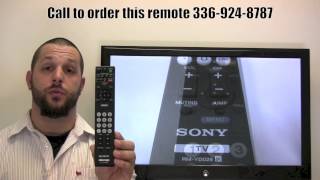 SONY RMYD028 Remote Control PN 148718011  wwwReplacementRemotescom [upl. by Azalea]