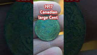 1917 Canadian large Cent1830s school  xpdeus2 fun metaldetecting maine fatherson xp deus [upl. by Wise]