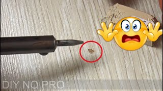 Laminate damage 😲  floor fixing mini hole  5 minutes challenge fastforward [upl. by Kinzer]