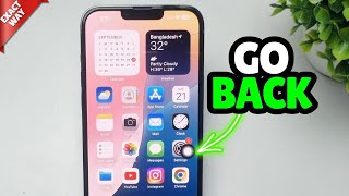 iOS 18 How To Add a Back Button iPhone [upl. by Annatsirhc]