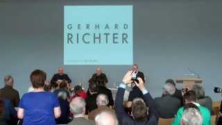 Medienkonferenz in der Fondation Beyeler Gerhard Richter  Sam Keller und Hans Ulrich Obrist [upl. by Ynoep]