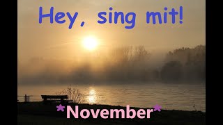 🎵🤍❄️ 🥶 🍂 🌞👀quotNovemberquot  Kinder u Volkslieder  Liedtext Notenlink ↓InfoBoxquot [upl. by Holmun569]