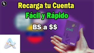 ¿Como Recargar Cuenta Zinli desde Venezuela Fácil y Rápido [upl. by Fabozzi]